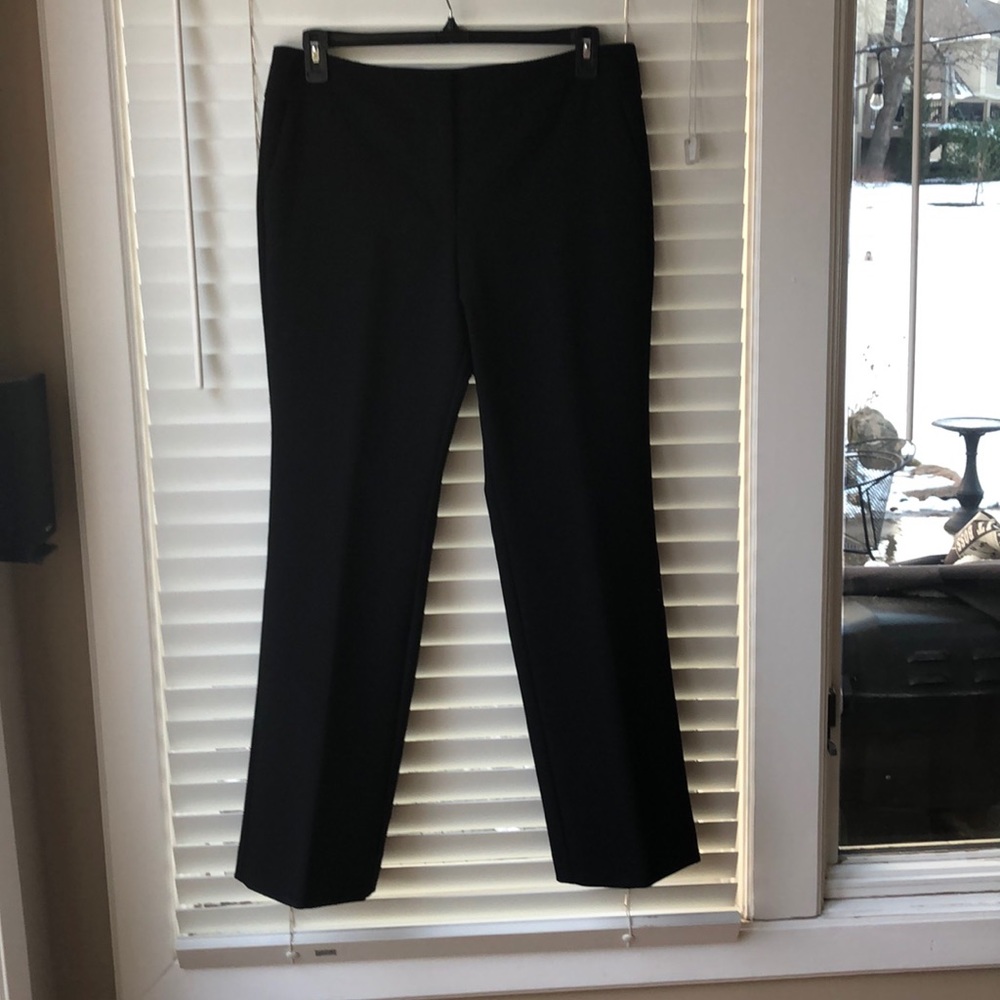 Ann Taylor black slacks.